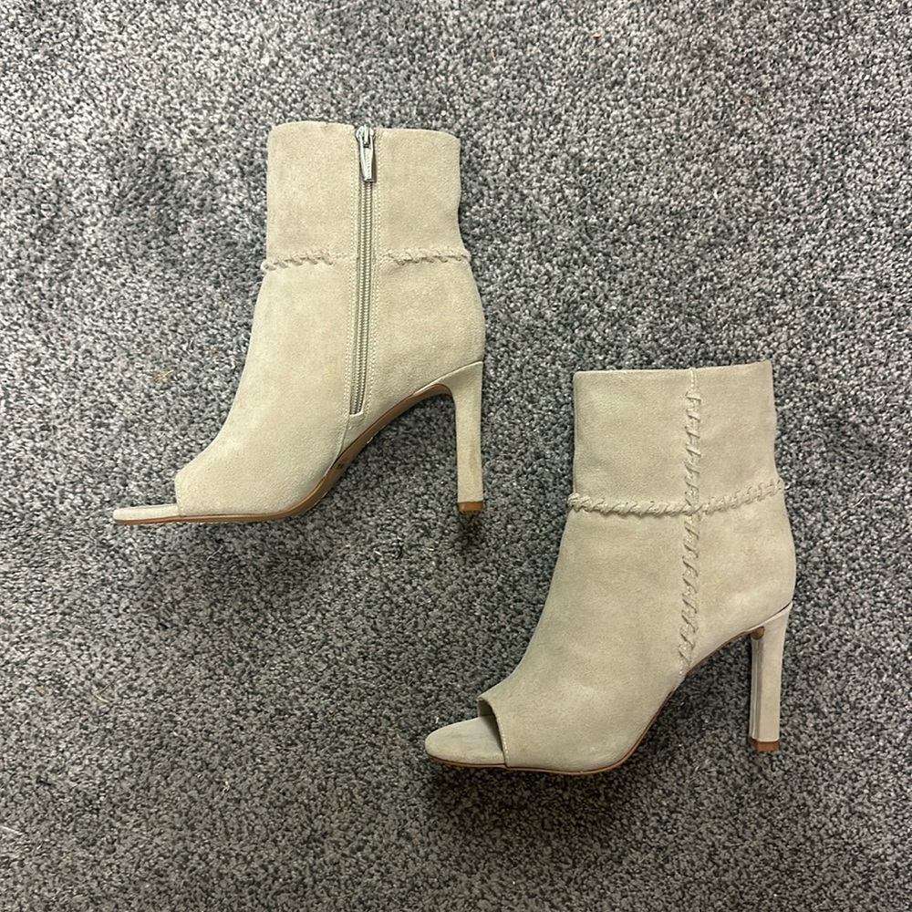 Vince Camuto Suede Peep-toe Heels